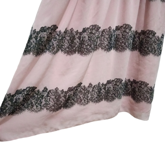 Enfocus Woman Pink & Black (Lace Print)Sleeveless Mini Dress Barbiecore 20W - Picture 9 of 11